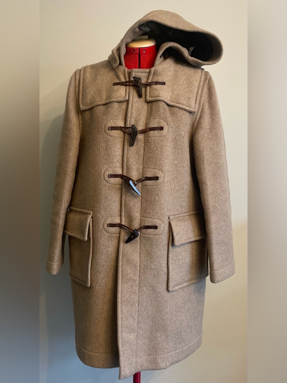Gloverall - wool blend Duffel coat Size 14